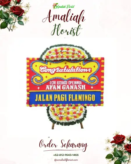 Sewa Papan Bunga Wek Vi